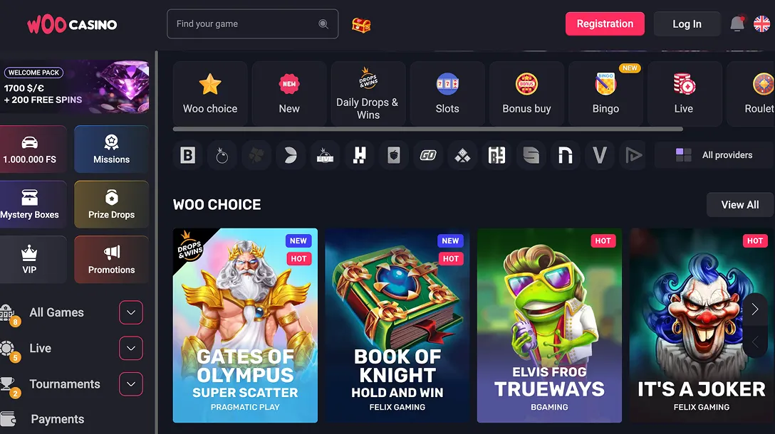 Woo Casino online